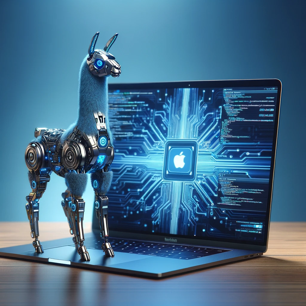 Dalle: A llama on a Mac